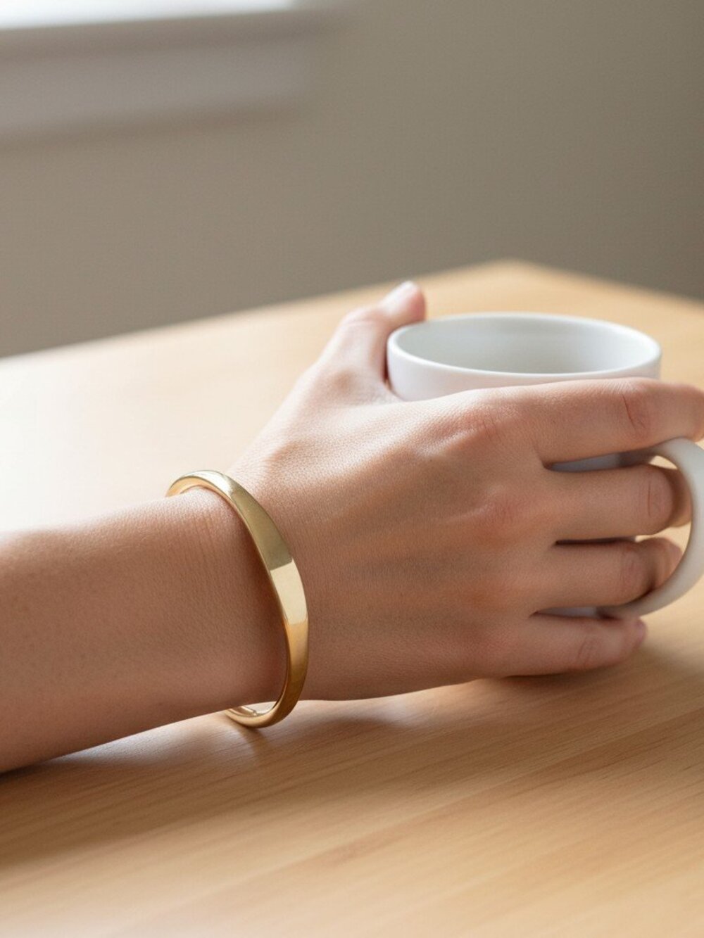A vintage gold-tone open ID cuff bracelet SHIPS FREE